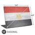 Egypt Flag Distressed Universal Laptop 12in (9.8 x 6.8in) Skin